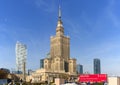 Palace of Culture and Science, the tallest building in Poland, Warsaw, Poland Royalty Free Stock Photo