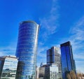 Warsaw, Poland. 04 October 2021. Warsaw Spire. Modern office building. Business center in Warsaw,  A modern landmark and a Royalty Free Stock Photo