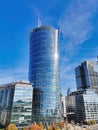 Warsaw, Poland. 04 October 2021. Warsaw Spire. Modern office building. Business center in Warsaw,  A modern landmark and a Royalty Free Stock Photo