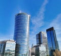 Warsaw, Poland. 04 October 2021. Warsaw Spire. Modern office building. Business center in Warsaw,  A modern landmark and a Royalty Free Stock Photo