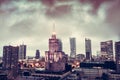 Warsaw, Poland panorama at dusk