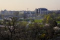 Warsaw, Poland - Panoramic view of New Mokotow quarter, resident