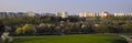 Warsaw, Poland - Panoramic view of Sluzew quarter - residential