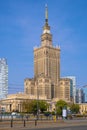 Warsaw, Poland - Panoramic view of the Warsaw city center with Culture and Science Palace building and downtown skyscrapers Royalty Free Stock Photo