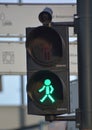 Pedestrian traffic light in Waesaw
