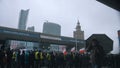 Warsaw, Poland 13.10.2020 - Protest of the Farmers Protesters marching in the centre of Warszawa