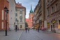 Warsaw, Poland - September 5, 2018: Architecture of the old town in Warsaw city at sunset, Poland. Warsaw is the capital and Royalty Free Stock Photo