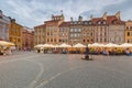 Warsaw, Poland - September 5, 2018: Architecture of the old town in Warsaw city at sunset, Poland. Warsaw is the capital and Royalty Free Stock Photo
