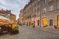 Warsaw, Poland - September 5, 2018: Architecture of the old town in Warsaw city at sunset, Poland. Warsaw is the capital and Royalty Free Stock Photo