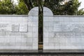 Umschlagplatz monument of the Warsaw Ghetto in Poland