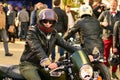 The Distinguished Gentleman`s Ride on the European square. Custom motorcycles at motorcycle Rally