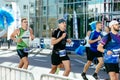 Marathon runners in Warsaw.