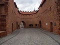 Barbakan, fortified medieval outpost. Warsaw, Poland