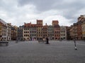 Due to the coronavirus pandemic empty square of the Old Town, Warsaw.