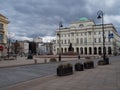 Warsaw/Poland - 21/03/2020 - Streets of capital during coronavirus pandemic, usually very crowded with people or cars, now empty.y