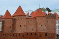 Warsaw Barbican is semicircular fortified outpost in Warsaw, Royalty Free Stock Photo