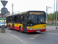 Warsaw public bus line 115 in Wawer district.
