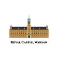 Warsaw Royal Castle skyline, Poland. It is the most notable building to visit. Great place for tourist destination vacation.