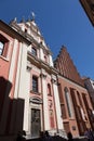 Warsaw. Saint Yang`s cathedral and church of Jesuits