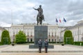 Warsaw. Soldiers of a guard of honor near the Government House.