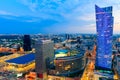 Warsaw top view Royalty Free Stock Photo