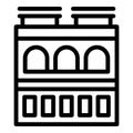 Warsaw town icon outline vector. Historic Poland architecture Royalty Free Stock Photo