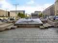 Warsaw Uprising - commemorative plaque on Powstancow Warszawy Square. Commemorative plaque and Royalty Free Stock Photo