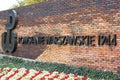 Warsaw Uprising Monument , brick wall with inscription