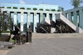 Warsaw Uprising Monument and supreme court Royalty Free Stock Photo