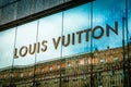 Warshaw, Poland - May 14, 2022: Facade of Louis Vuitton fashion store