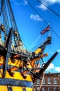 Warship - HMS Victory Royalty Free Stock Photo