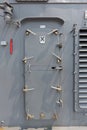 Warship - security door Royalty Free Stock Photo