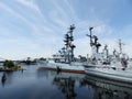 Warships at the marine museum