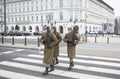 Warszawa / Poland - Representative Honor Guard Regiment of the Polish Armed Forces on the way to Tomb of the Unknown Soldier.