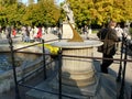 WARSZAWA , POLAND -SUN CLOCK IN LAZIENKI