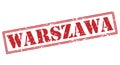 Warszawa red stamp