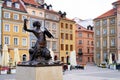 Warszawska Syrenka monument in Warsaw