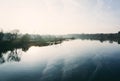 Warta river in Wronki, Poland Royalty Free Stock Photo