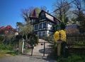 The Wartburg is a castle originally built in the Middle Ages. It is situated on a precipice of 410 meters 1,350 ft