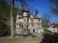 The Wartburg is a castle originally built in the Middle Ages. It is situated on a precipice of 410 meters 1,350 ft