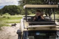 Warthog during safari in Tarangire National Park, Tanzania