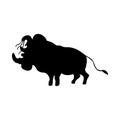 Warthog Silhouette Royalty Free Stock Photo