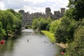 Warwick castle and river Royalty Free Stock Photo
