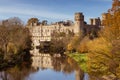 Warwick castle autumn Royalty Free Stock Photo