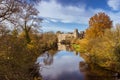 Warwick castle autumn Royalty Free Stock Photo