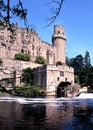 Warwick castle and River Avon. Royalty Free Stock Photo