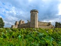 Warwick Castle s a medieval castle original built by William the Conqueror in 1068. Warwick is the county town of Warwickshire, Royalty Free Stock Photo