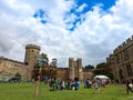 Warwick Castle s a medieval castle original built by William the Royalty Free Stock Photo