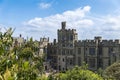 Warwick Castle tower and fortifications Royalty Free Stock Photo