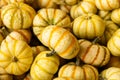 Warwick, NY / United States - Sept. 26, 2020: Landscape background image of autumnal gourds Royalty Free Stock Photo